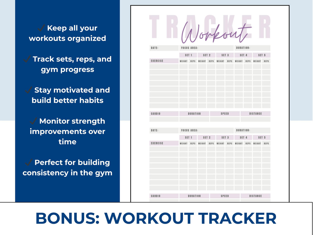 High Protein Meal Plan + Gym Workout Bundle PDF