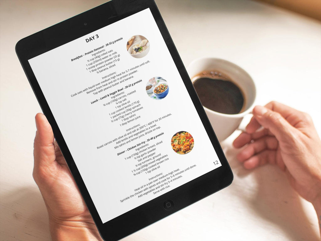 10 Day High Protein Meal Plan, 100g+ Protein Daily and Grocery List