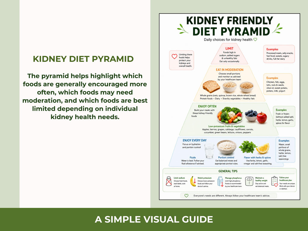 Kidney Friendly Diet Bundle, Renal Diet Food List & Grocery Guide Printable, Kidney Friendly Food Chart, Meal Plan PDF