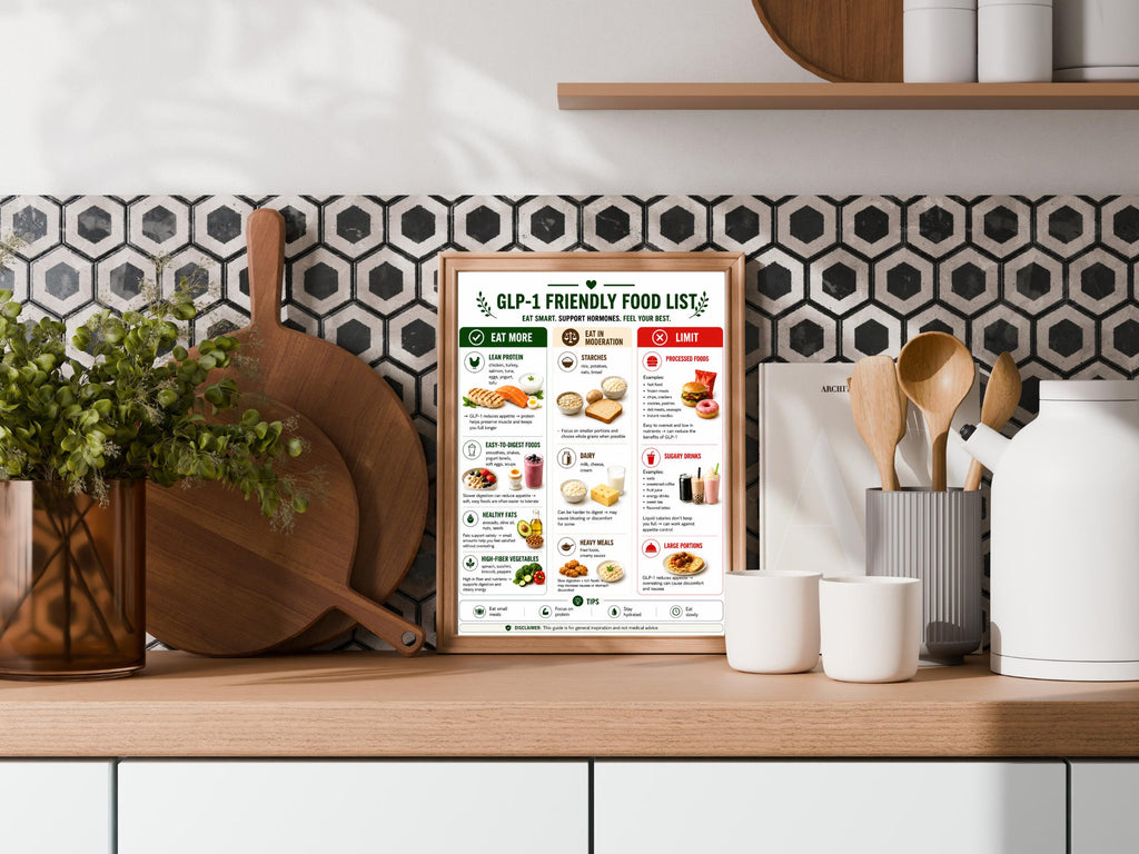 GLP-1 Weight Loss Food List Printable, What to Eat & Avoid on GLP-1