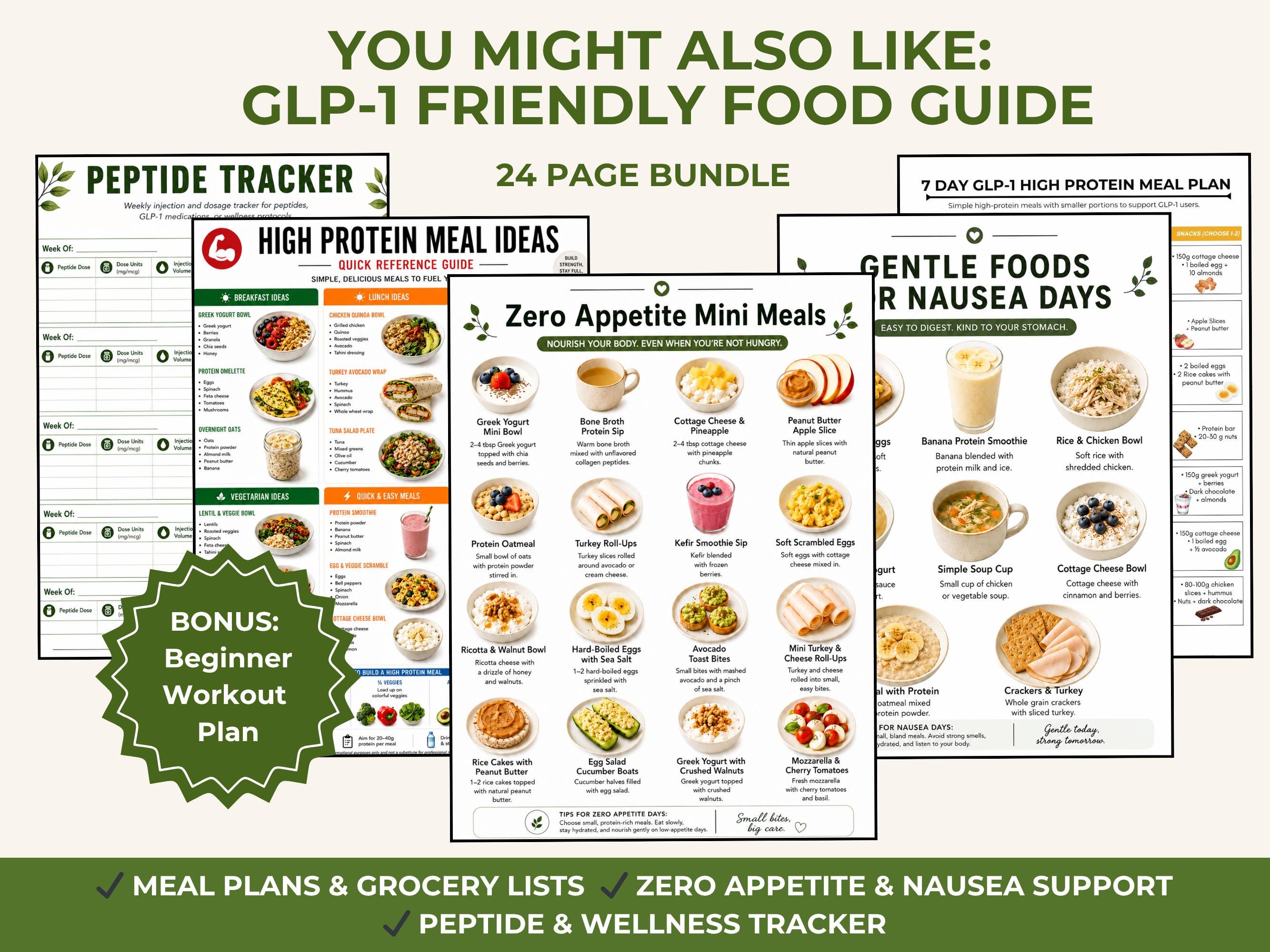 Peptide Tracker Printable, GLP-1 Injection Log and Wellness Tracker