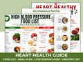 Heart Healthy Foods Guide, Low Sodium Food List, Anti-Inflammatory Meal Plan