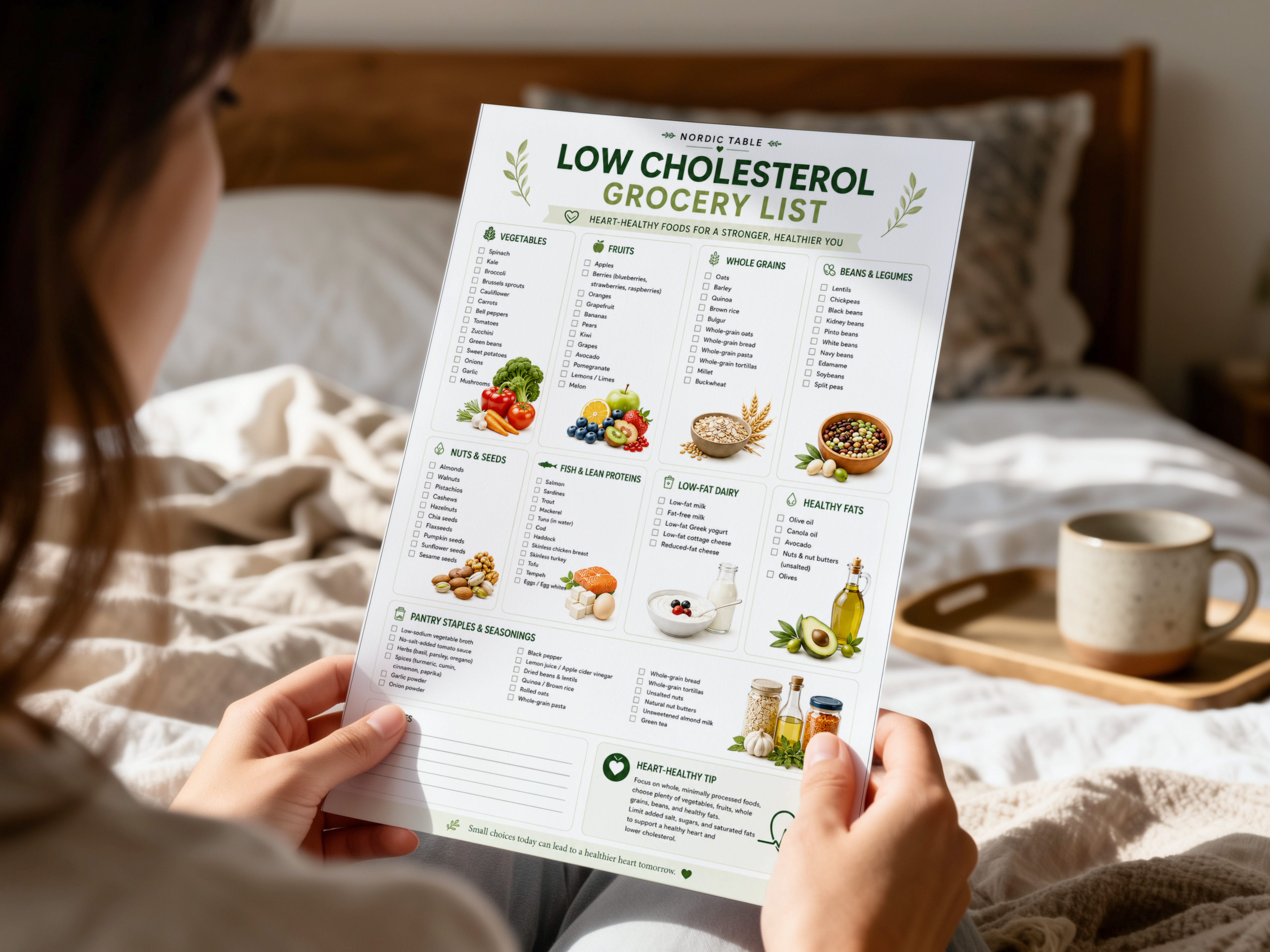 Low Cholesterol Grocery List, Heart Healthy Food List, Low Cholesterol Diet, Cholesterol Lowering Diet
