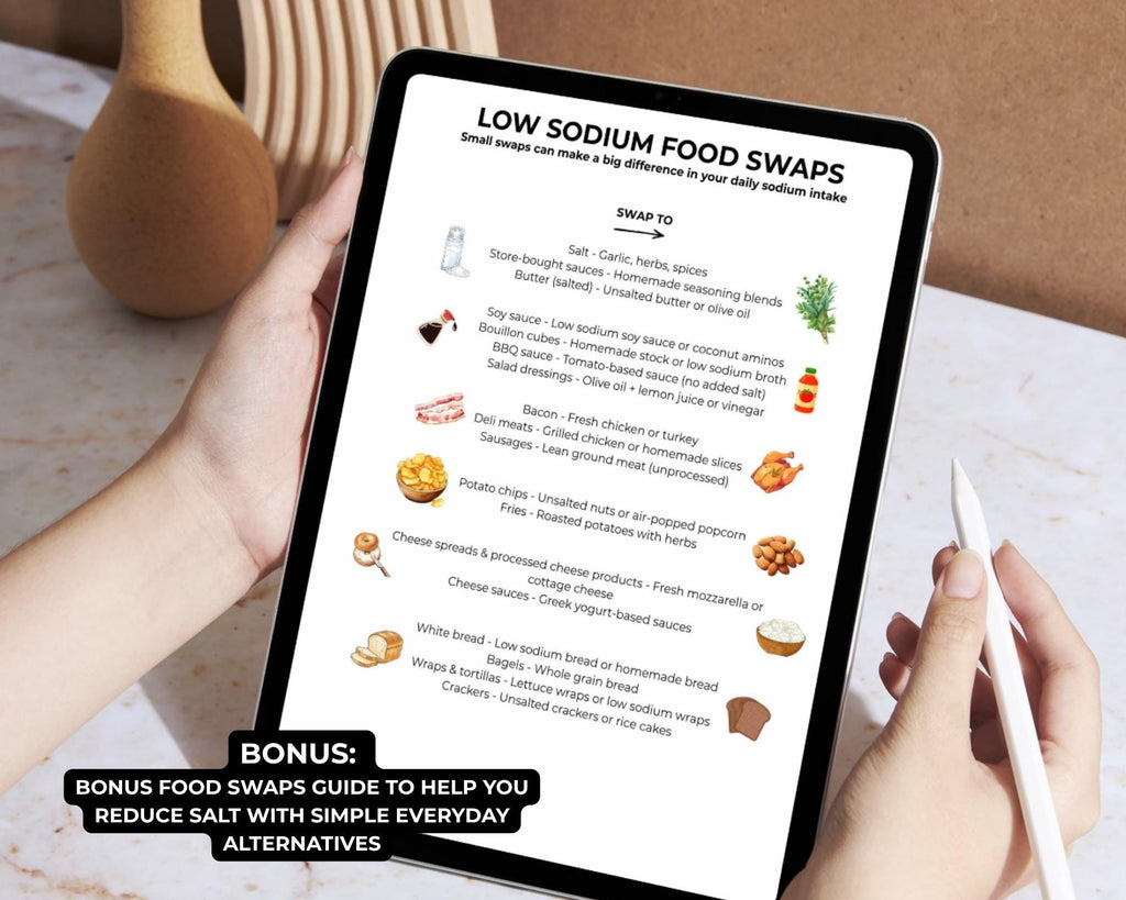 Low Sodium Food List, Printable Food Chart, What to Eat & Avoid, Heart Healthy Diet