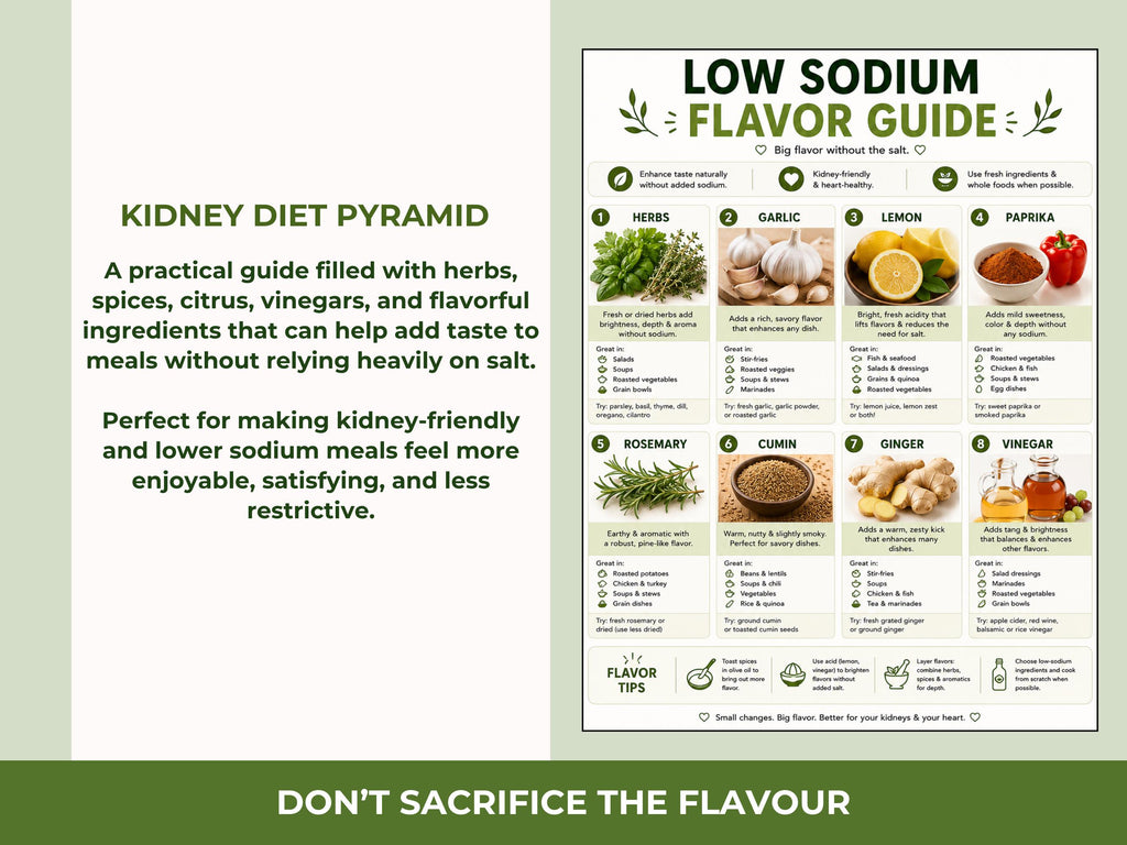 Kidney Friendly Diet Bundle, Renal Diet Food List & Grocery Guide Printable, Kidney Friendly Food Chart, Meal Plan PDF