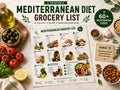 Mediterranean Diet Grocery List, Printable Food List, Mediterranean Diet Guide PDF
