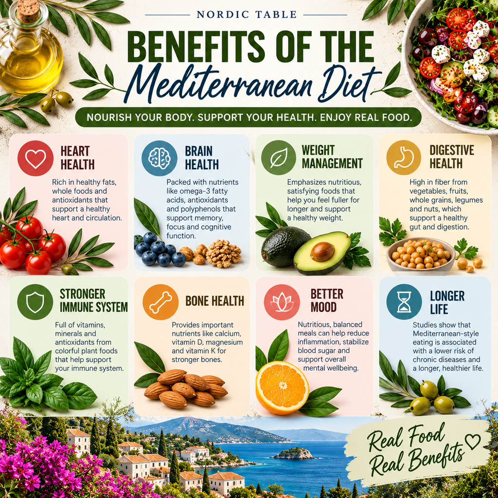 Mediterranean Diet for Beginners, 11-Page Food Guide