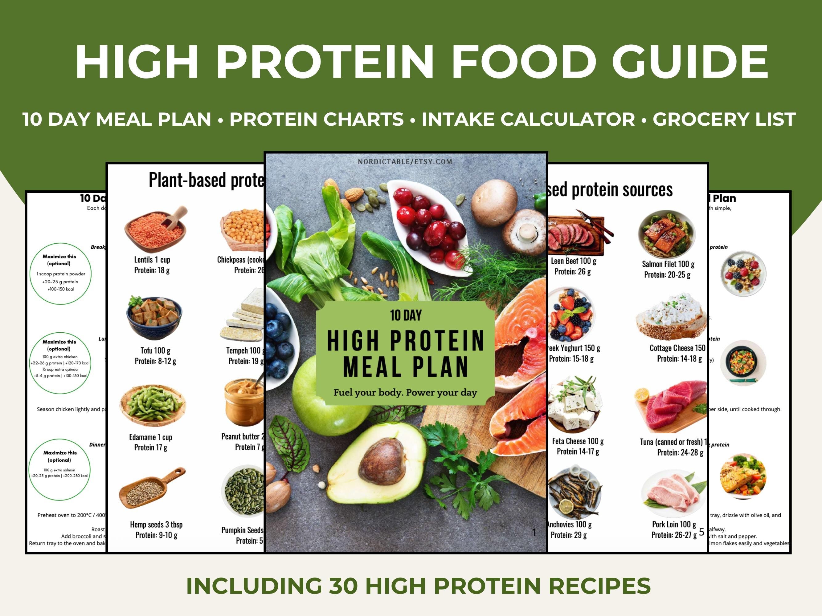 10 Day High Protein Meal Plan and Protein Guide