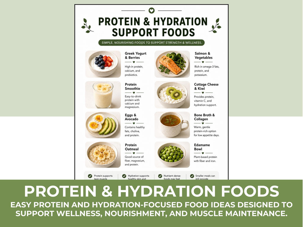 GLP-1 Beginner Food Guide, High Protein Meal Plan, Ozempic Wegovy Food List