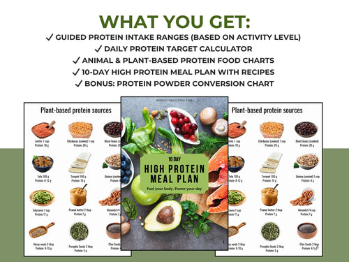 10 Day High Protein Meal Plan and Protein Guide
