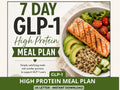 GLP-1 Meal Plan, High Protein Small Portion Meals, 7 Day Ozempic Wegovy Mounjaro Diet Plan, Grocery List PDF