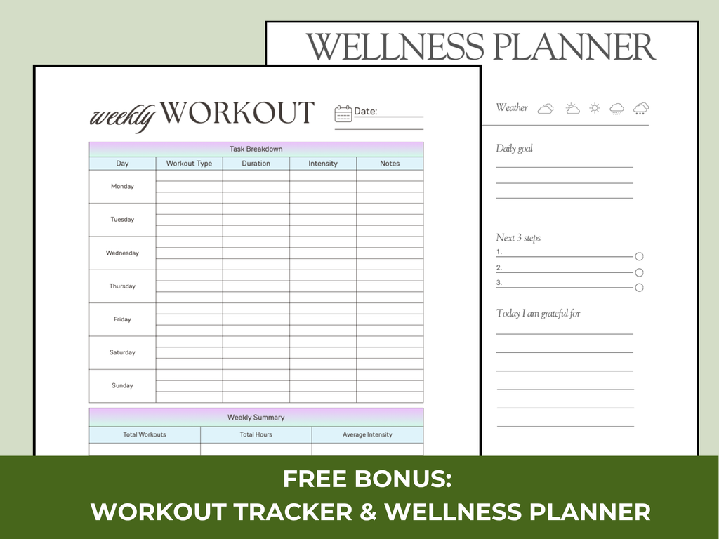 Belly Fat Exercise Chart Printable, Belly Fat Workout, Core Workout Plan, Fitness Tracker (Digital Download)