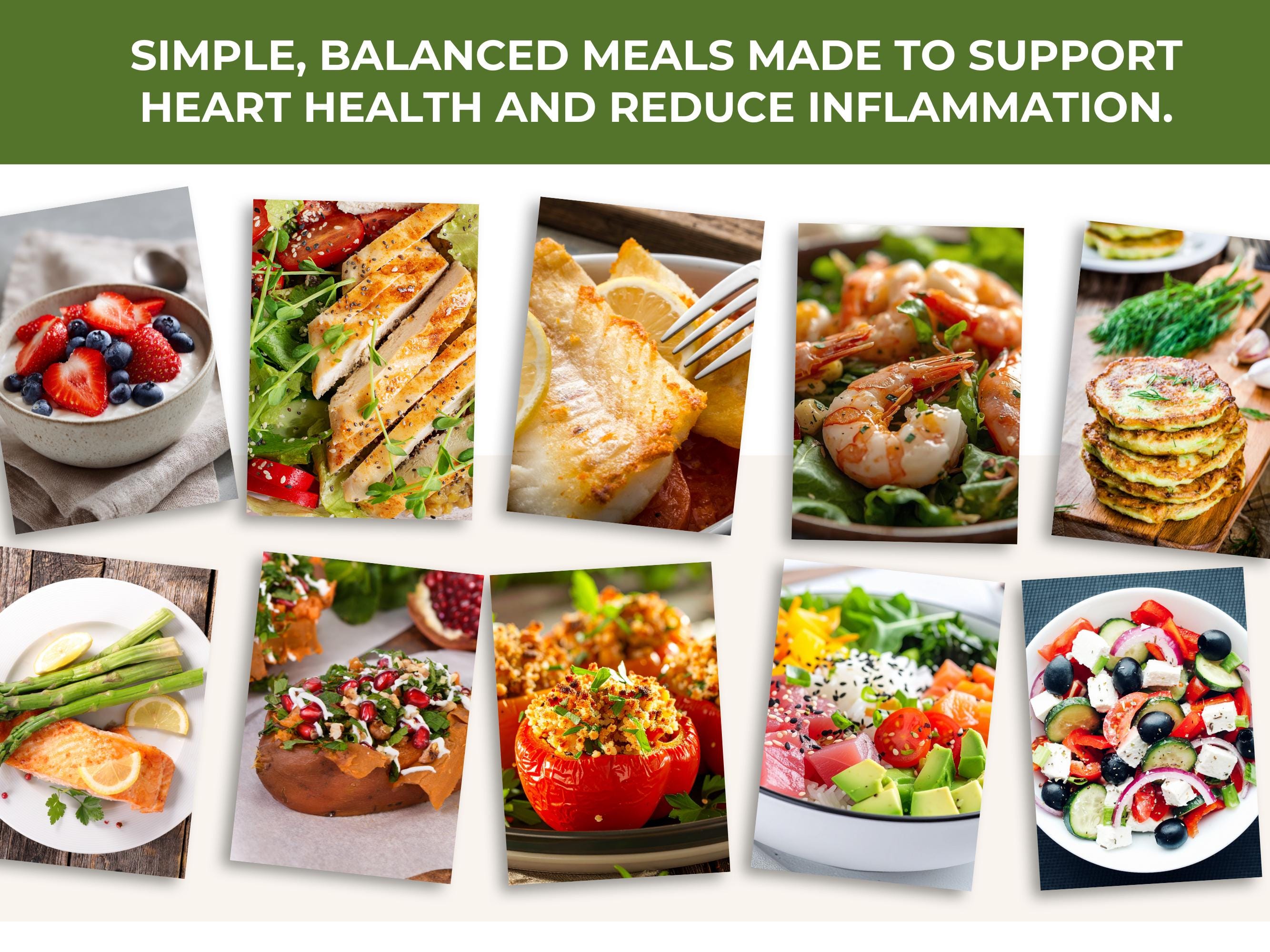 Heart Healthy Foods Guide, Low Sodium Food List, Anti-Inflammatory Meal Plan