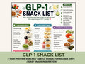 GLP-1 Snack List Printable, High Protein Snack Ideas PDF