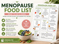 Menopause Food List, What to Eat & Avoid, Hormone Diet Printable