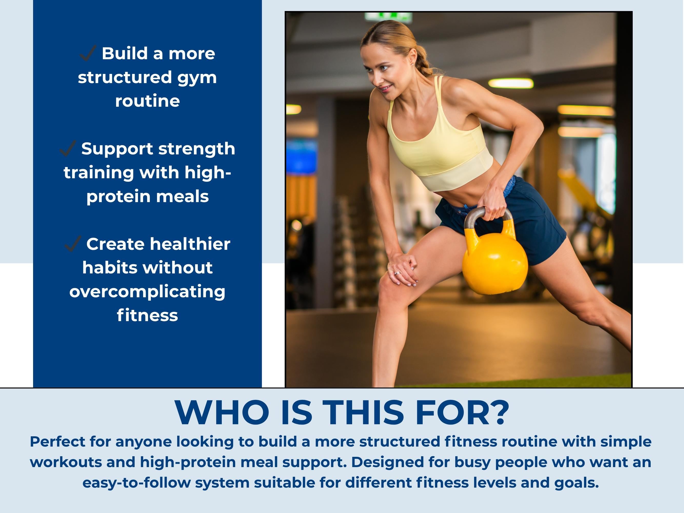High Protein Meal Plan + Gym Workout Bundle PDF