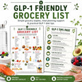 GLP-1 Grocery List, GLP-1 Diet Food List Printable