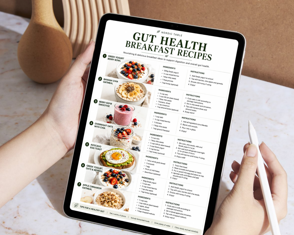 Gut Health Diet Plan, 7 Day Gut Health Meal Plan, 21 Easy Recipes, Gut Healthy Foods, Breakfast Lunch Dinner Recipes