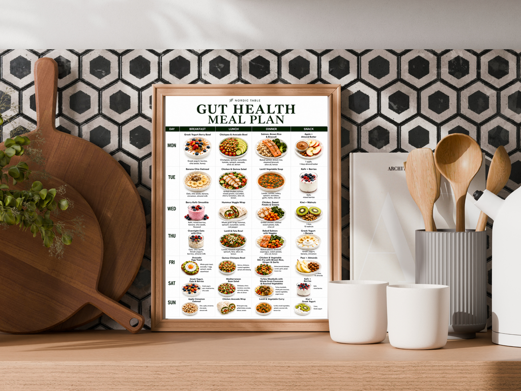 Gut Health Diet Plan, 7 Day Gut Health Meal Plan, 21 Easy Recipes, Gut Healthy Foods, Breakfast Lunch Dinner Recipes