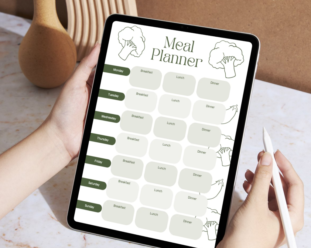 Healthy Eating Guide, Healthy Food List Printable, Grocery List, Snack Ideas & Meal Planner PDF