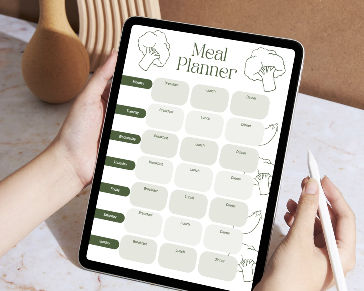 Healthy Eating Guide, Healthy Food List Printable, Grocery List, Snack Ideas & Meal Planner PDF