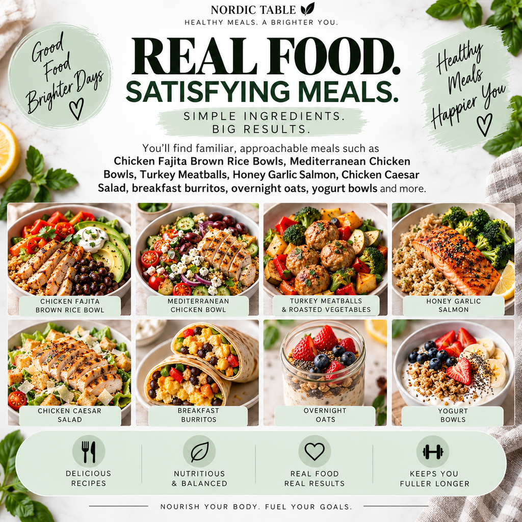 7-Day Weight Loss Meal Plan & Guide, 28 Recipes, Grocery List, Snack List & Meal Tracker